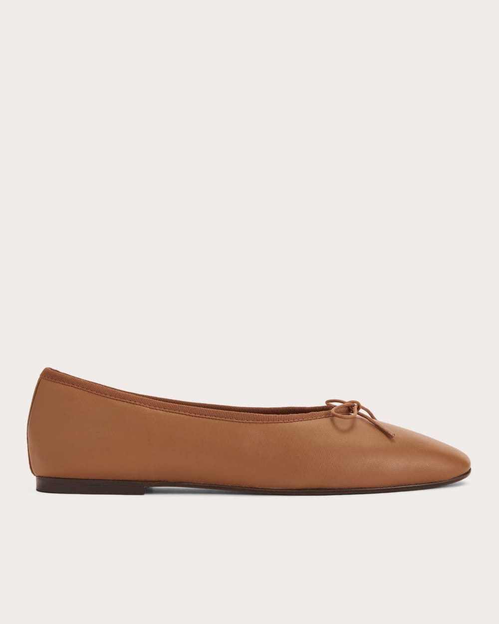 The Day Ballet Flat in Toasted Almond — front view