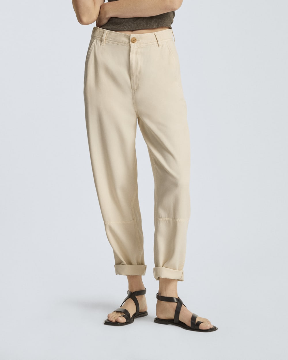 The Chino in Buttersoft in Parchment — detail view