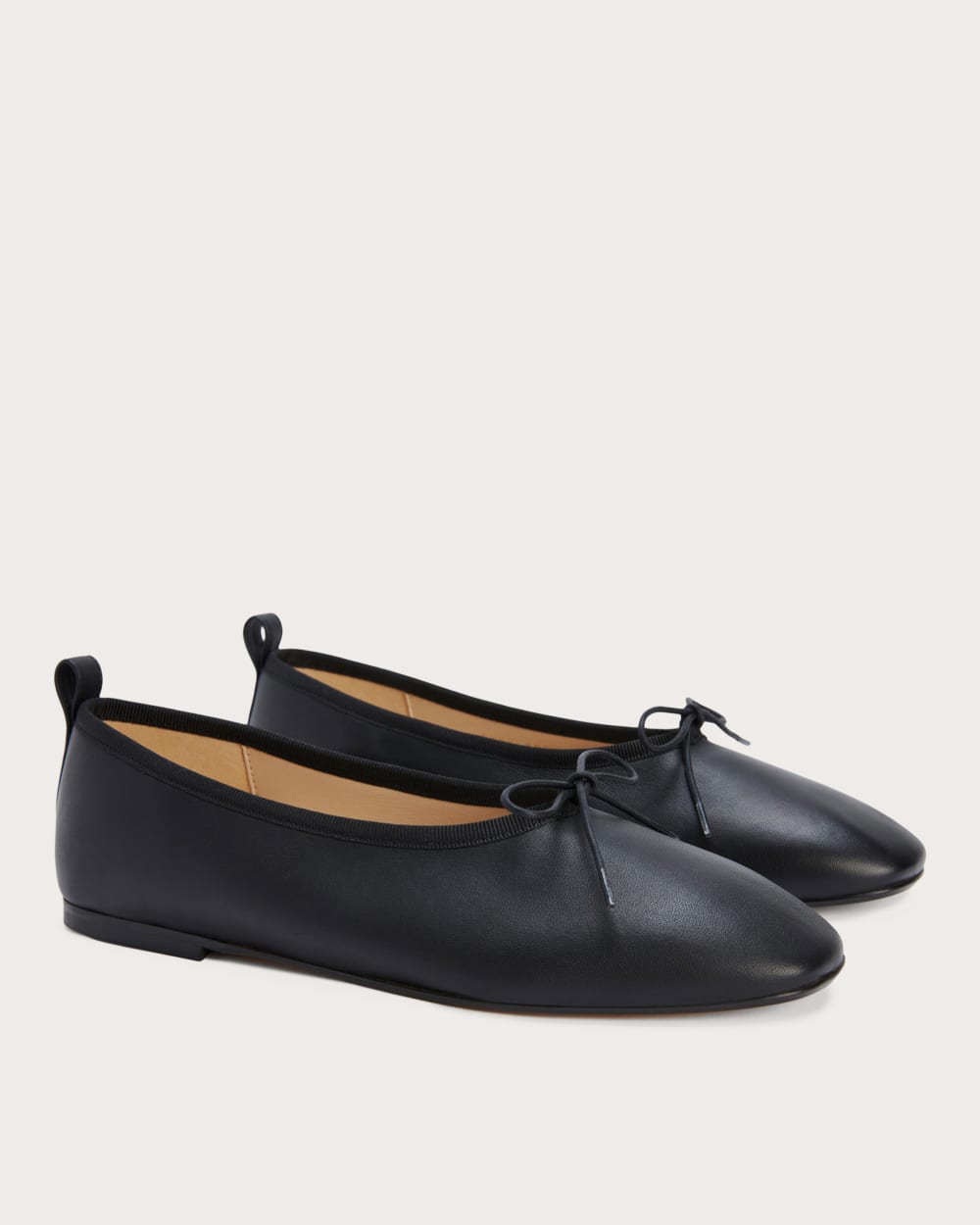 The Ballet Flat in Black — front view