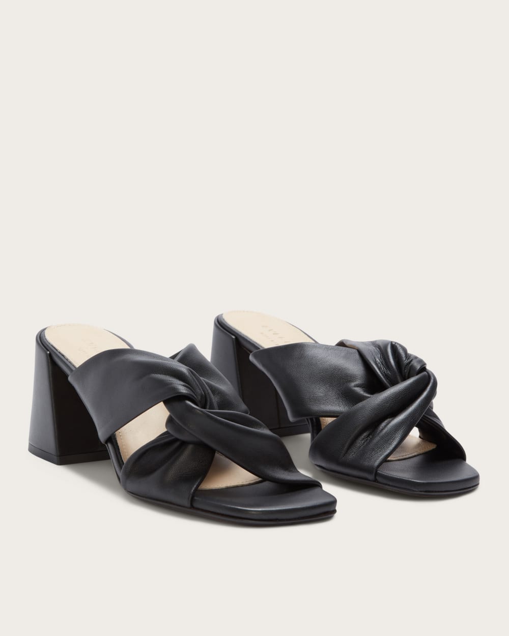 The Day Twist Heel in Black — front view