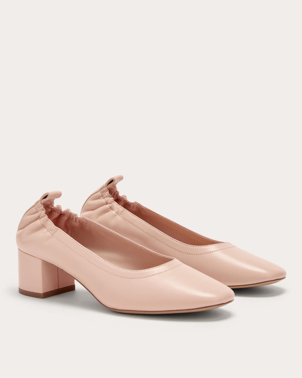 The Day Heel in Pale Pink — detail view