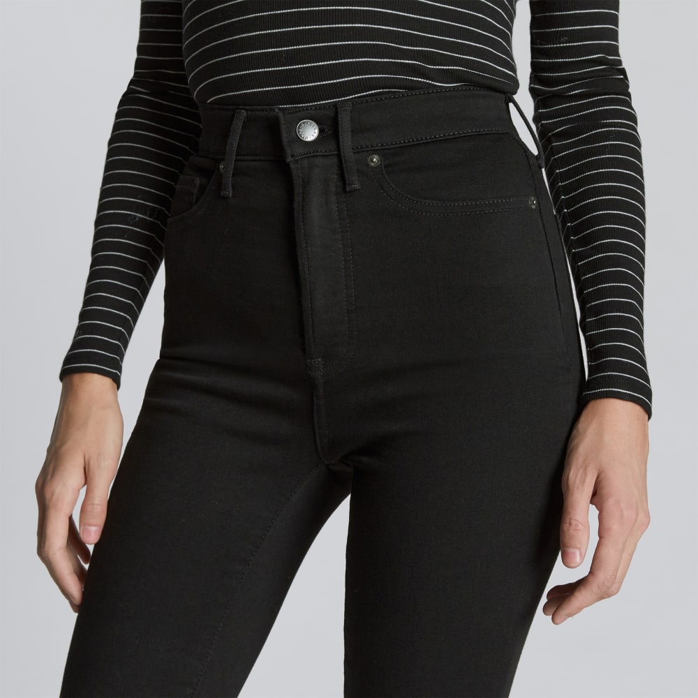The Way-High® Skinny Jean in Black — detail view