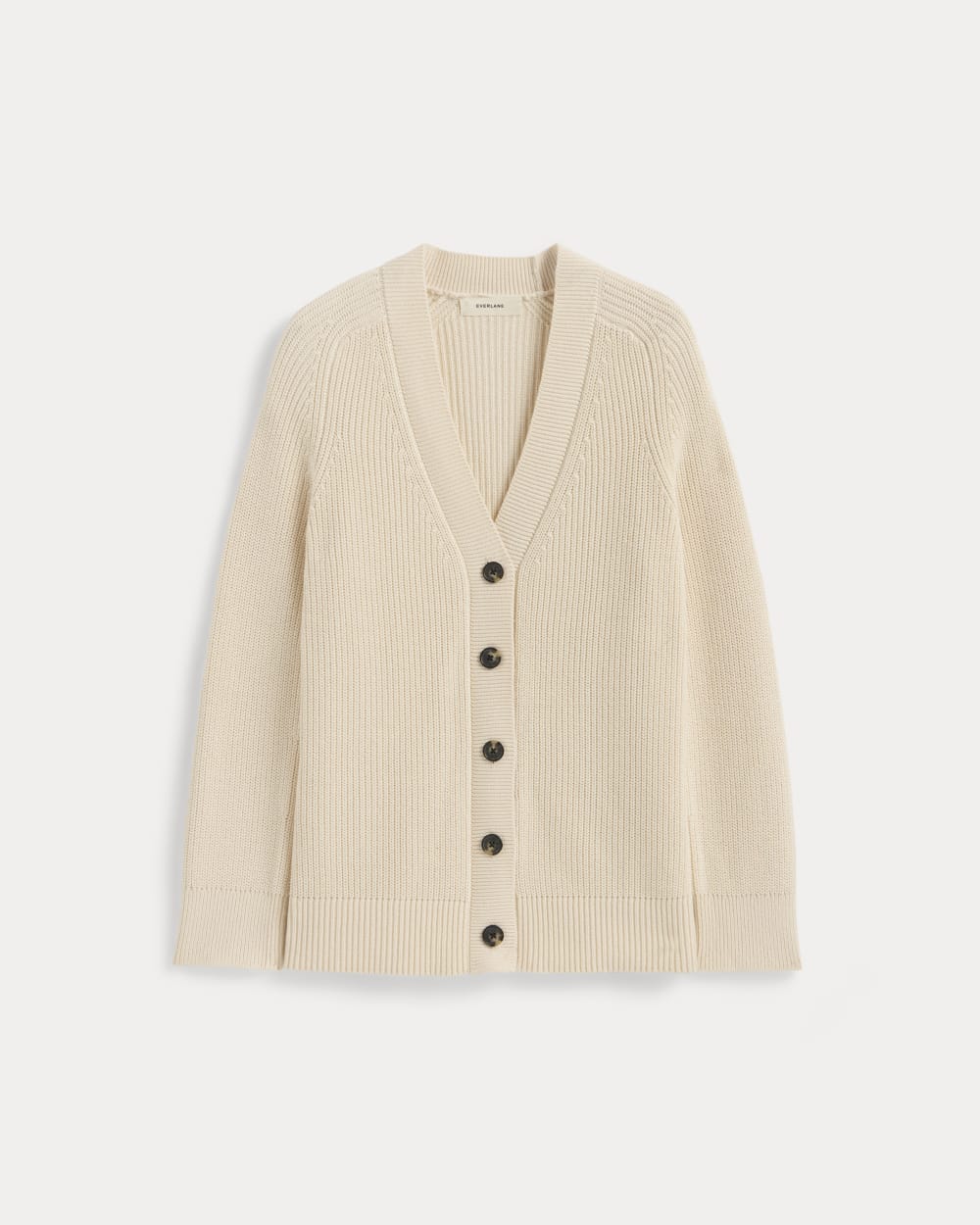 The Long Cocoon Cardigan in Canvas — alternate view