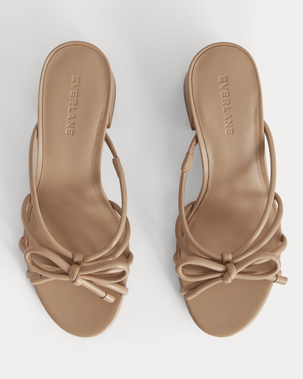 The Bow Heel in Blush Tan — alternate view