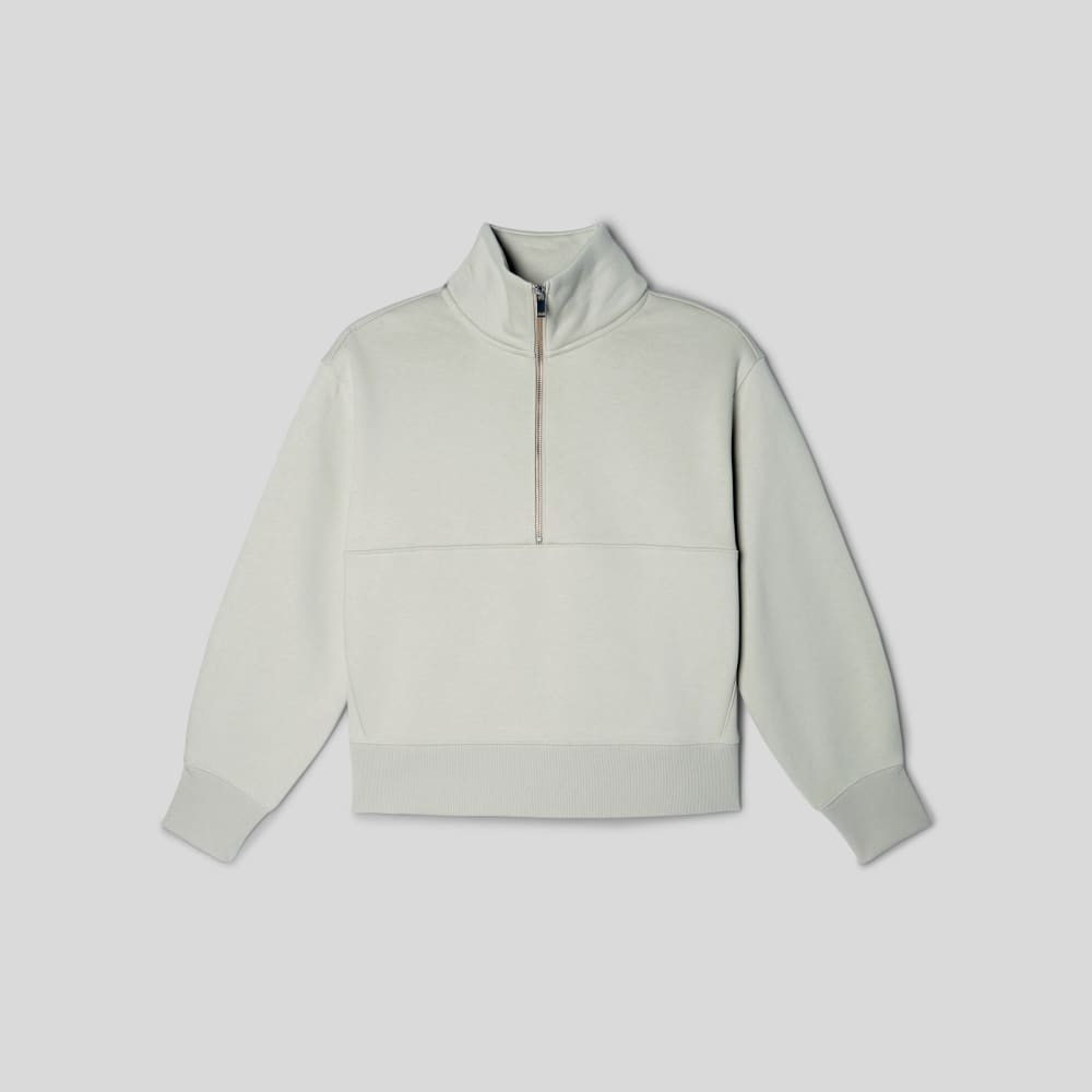 The ReTrack Half-Zip Sweatshirt in Pelican — alternate view