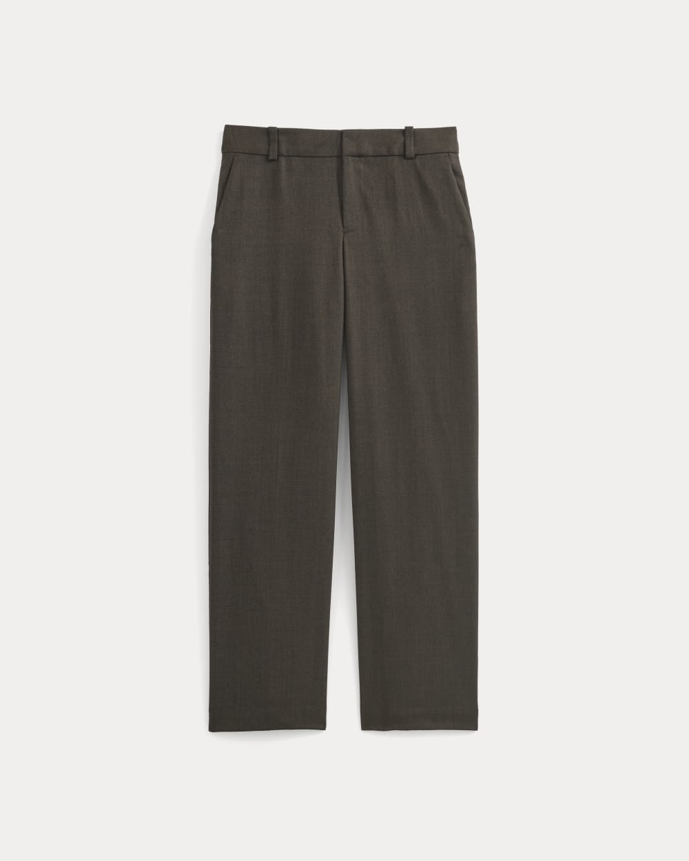 Straight-Leg Trouser in Tailor Twill in Heathered Fudge — alternate view
