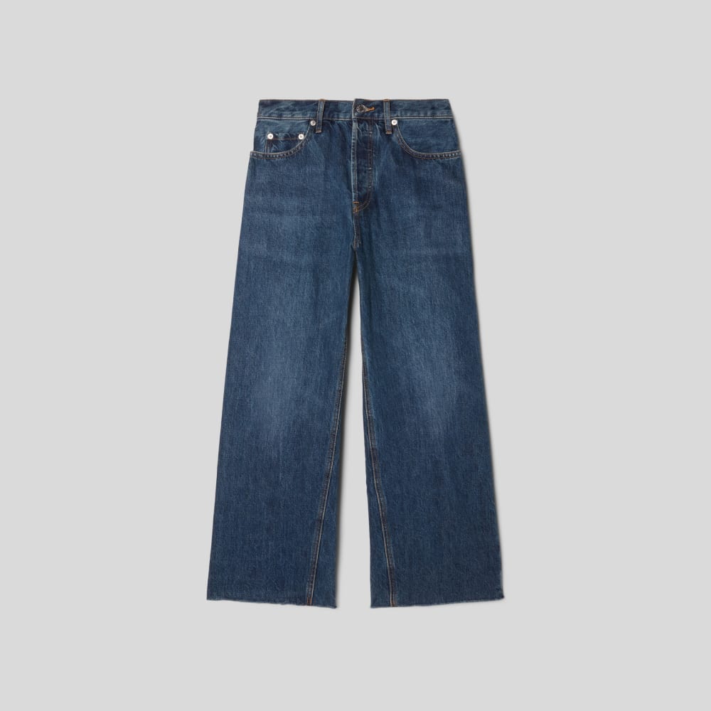 The Way-Wide Crop Jean in Iznik Ink — alternate view