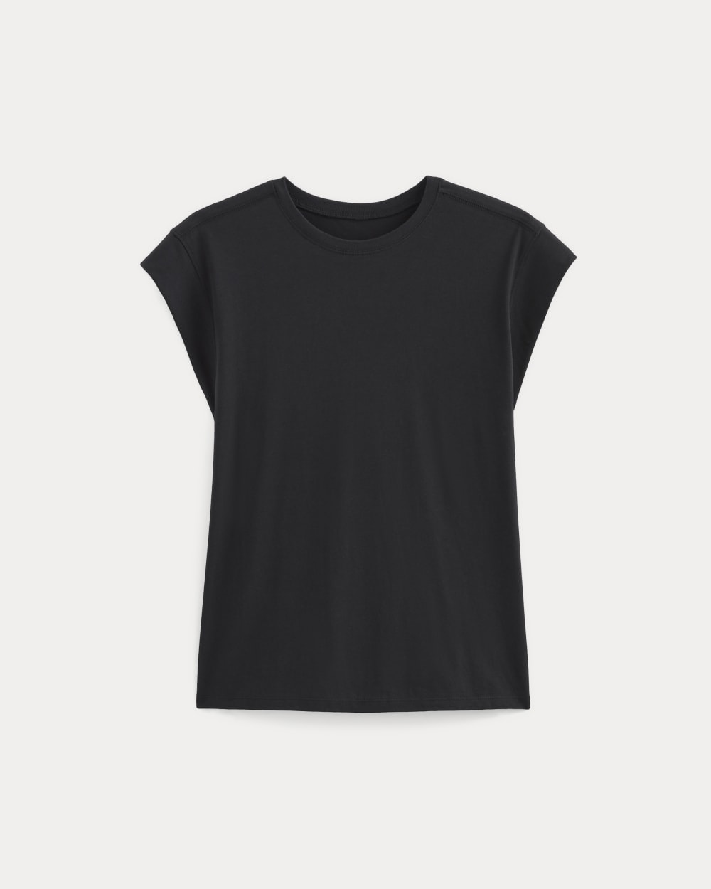 The Muscle Tee in Essential Cotton in Black — alternate view