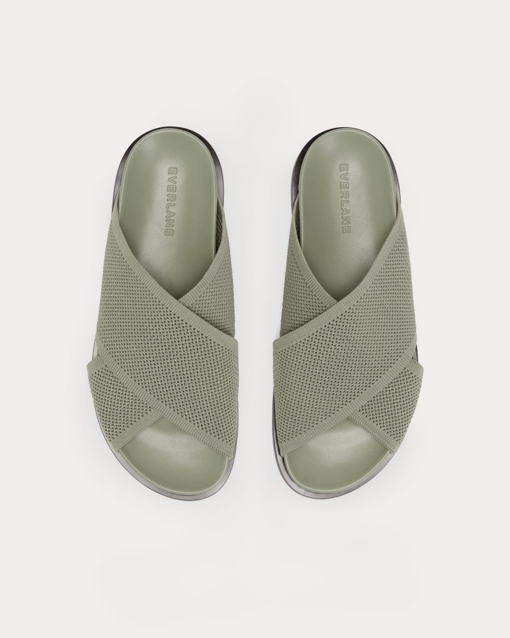 The ReKnit Form Crossover Sandal in Seagrass — detail view
