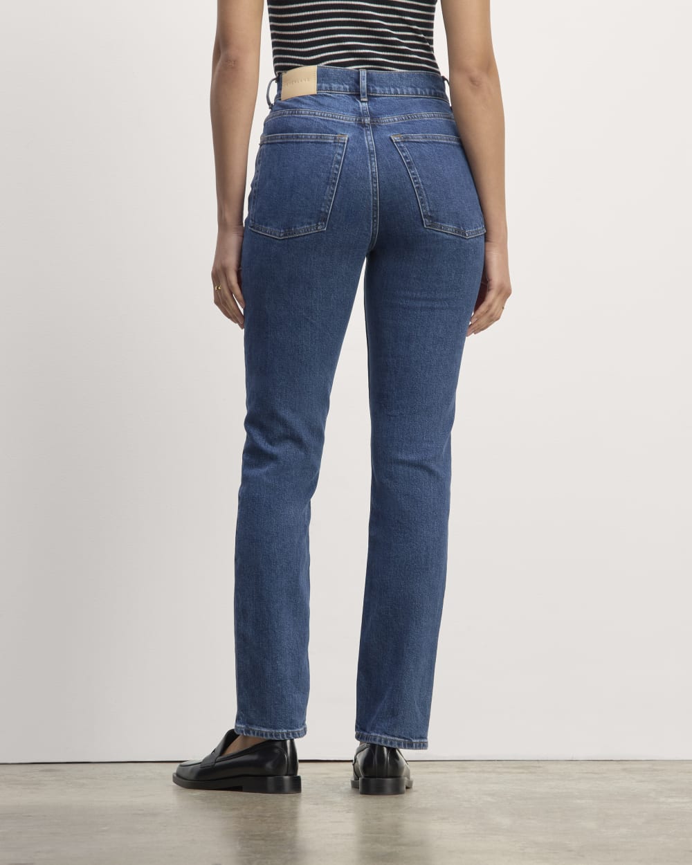 The Way-High® Slim Jean in Deep Rinse — detail view