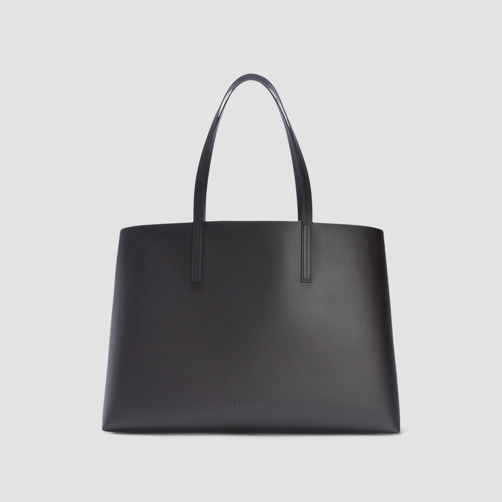 The New Day Market Tote in Black — front view