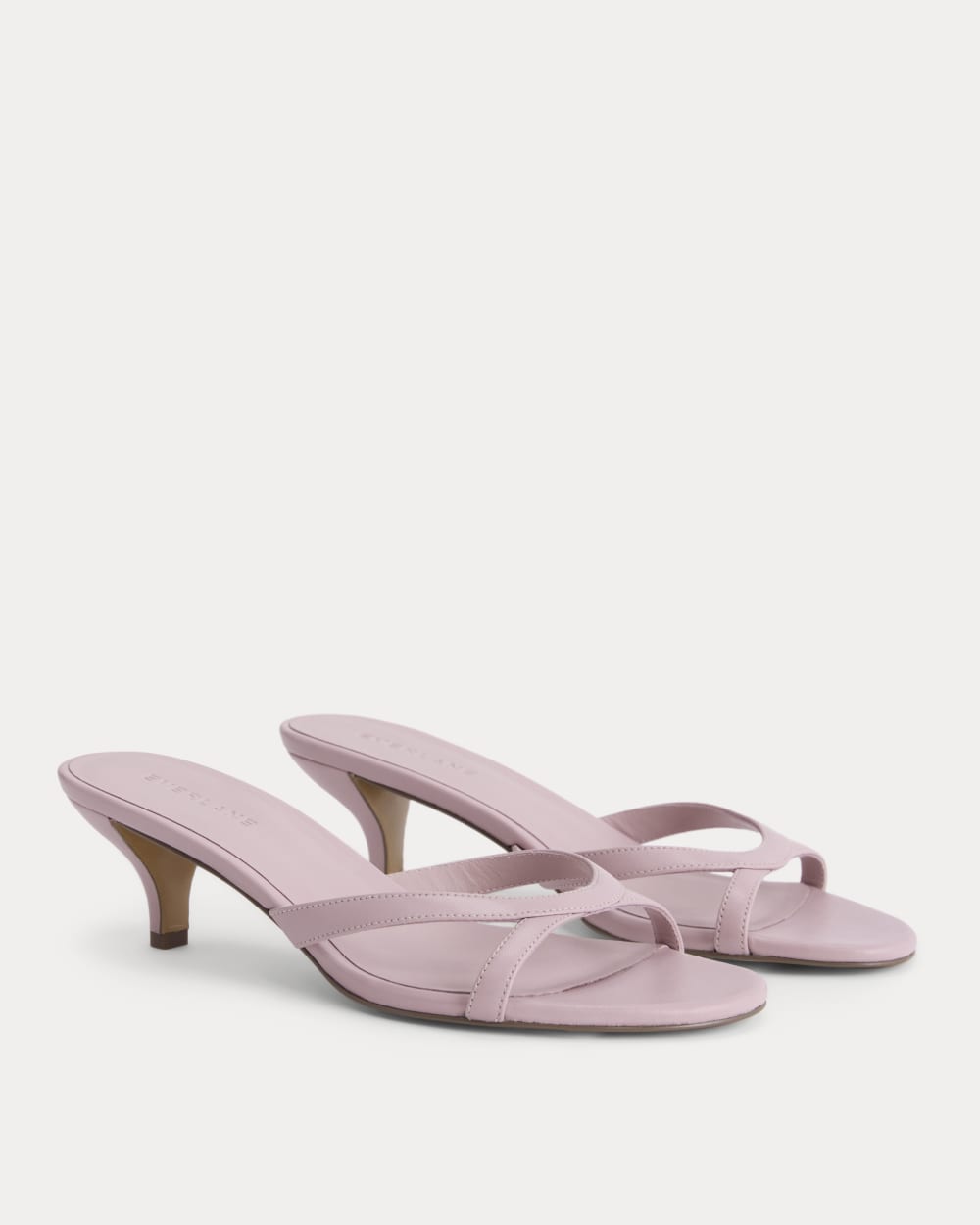 Sculpted Heel Sandal in Pale Mauve — alternate view