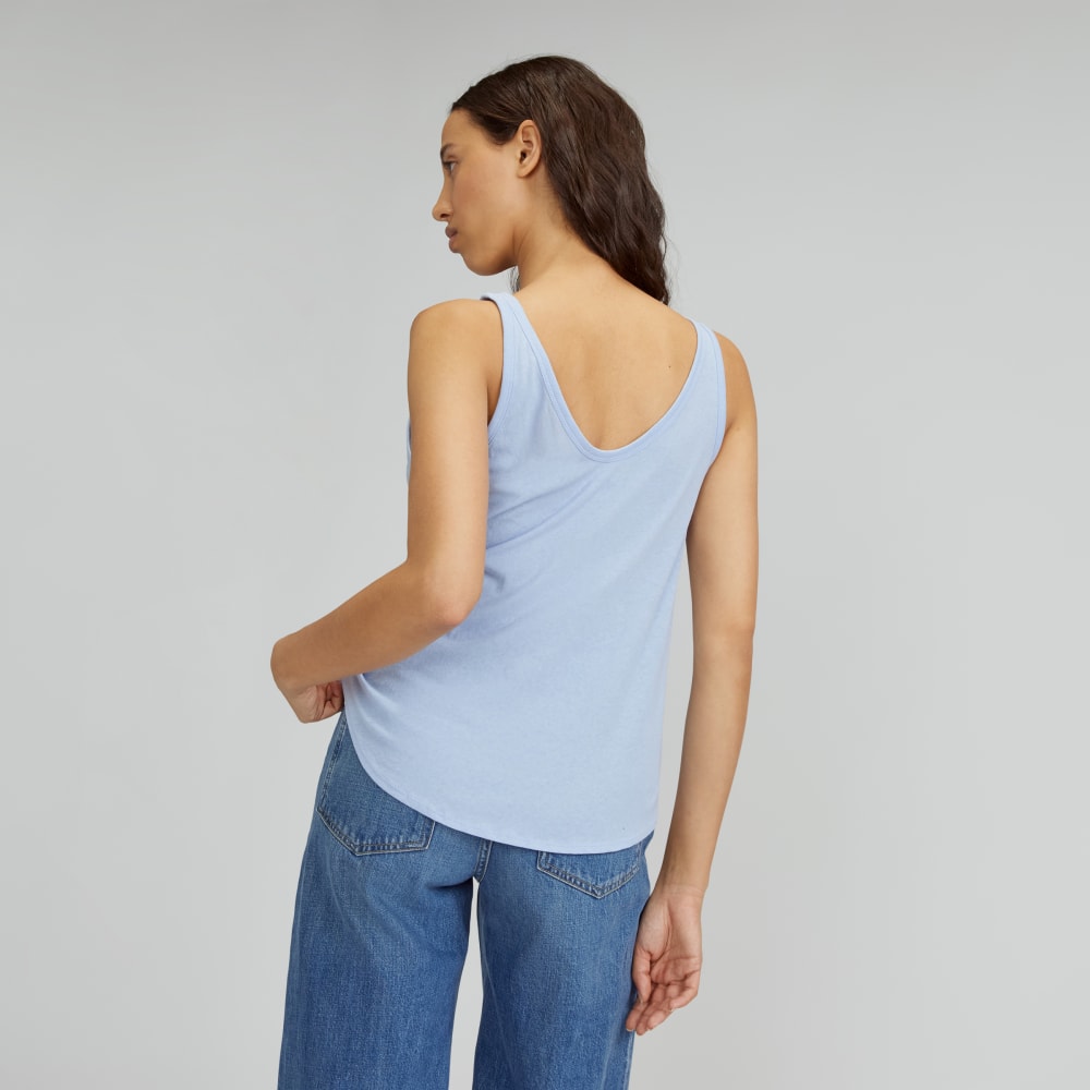 The Air Cami in Periwinkle — detail view