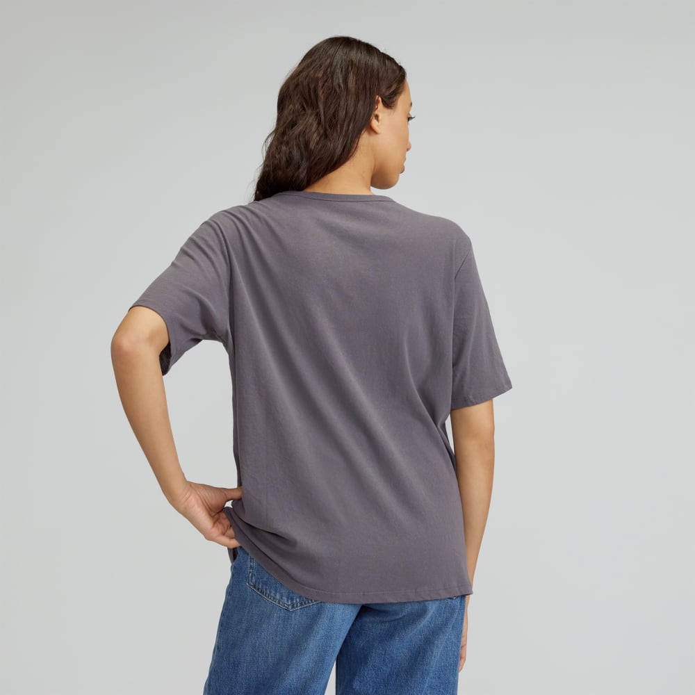 The Air Tee in Boulevard Grey — detail view