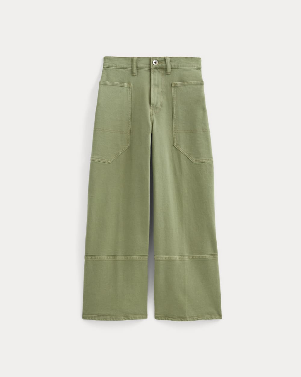 The Way-High® Gardener Cropped Jean in Oil Green — alternate view