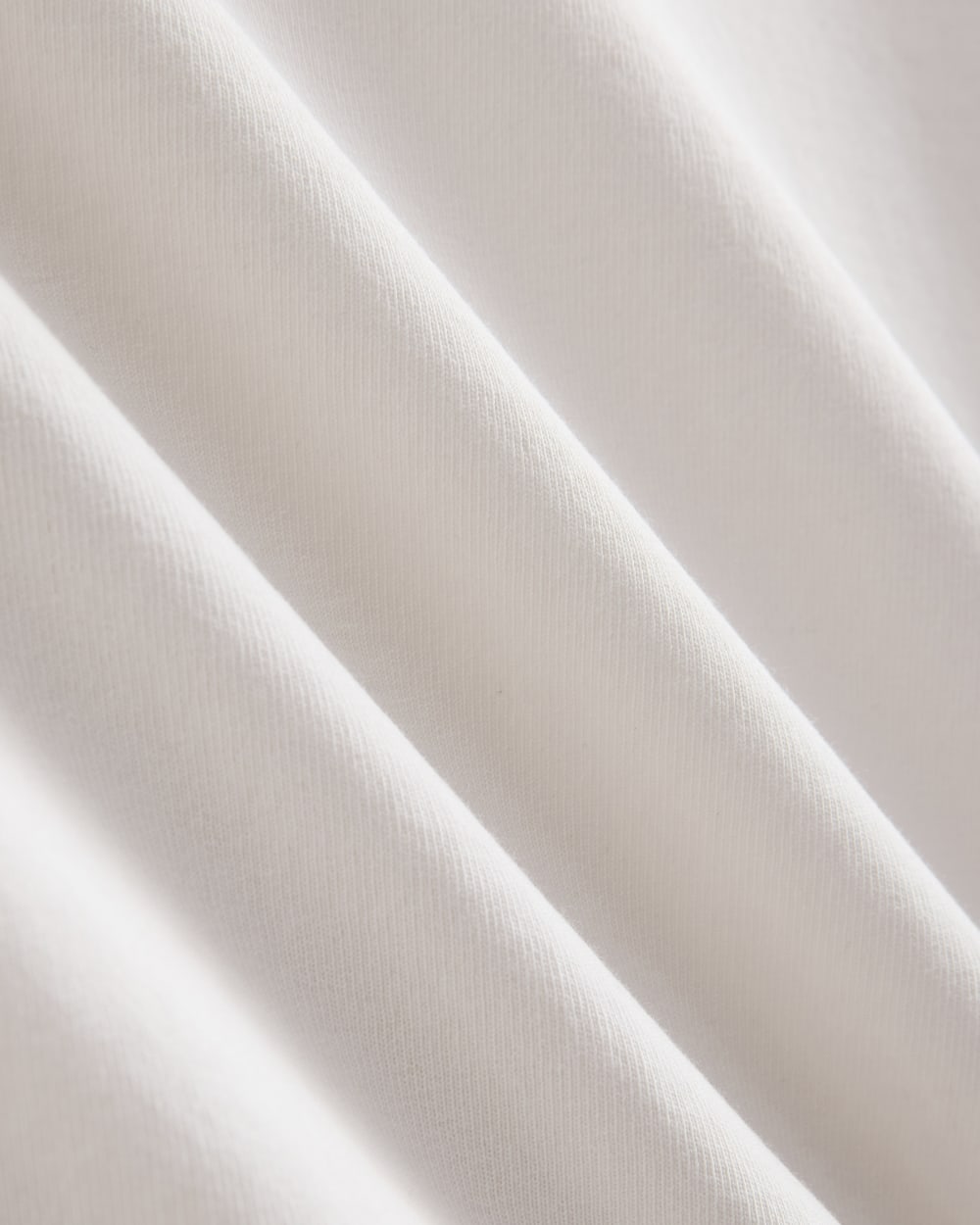 The Premium Weight Cropped Tee in Bone — detail view
