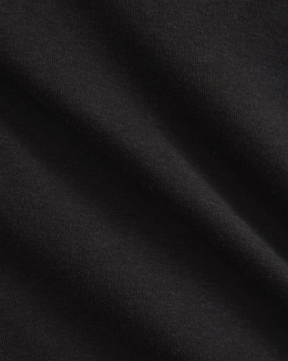 Tissue Short-Sleeve Crew in Black — detail view