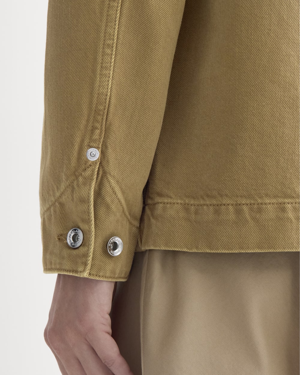 The Ranch Jacket in Neutral Ermine — detail view