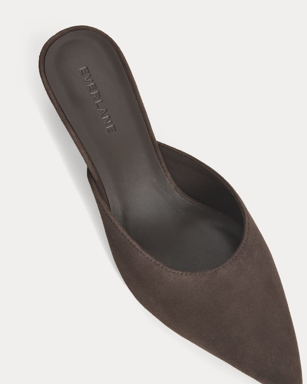 Studio Kitten Heel in Dark Chocolate — detail view