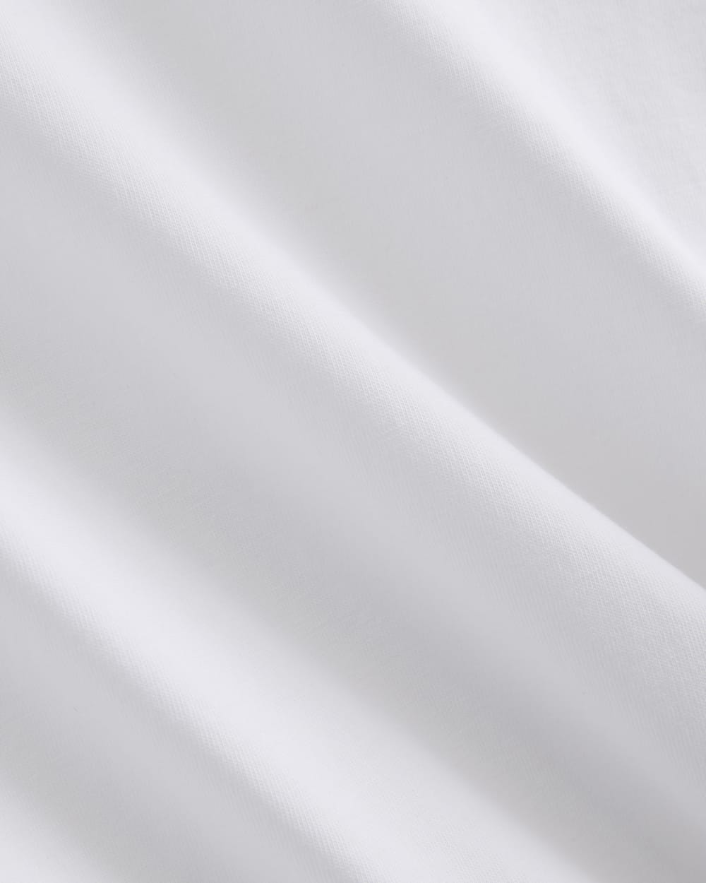 Retro V-Neck Jersey in White — detail view