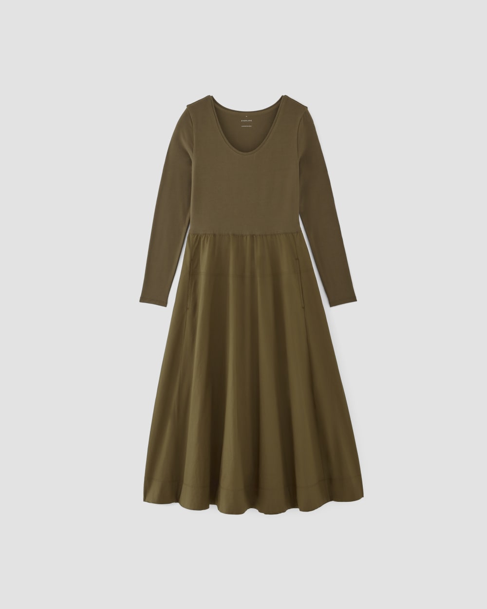 The Long-Sleeve Riviera Dress in Beech — alternate view