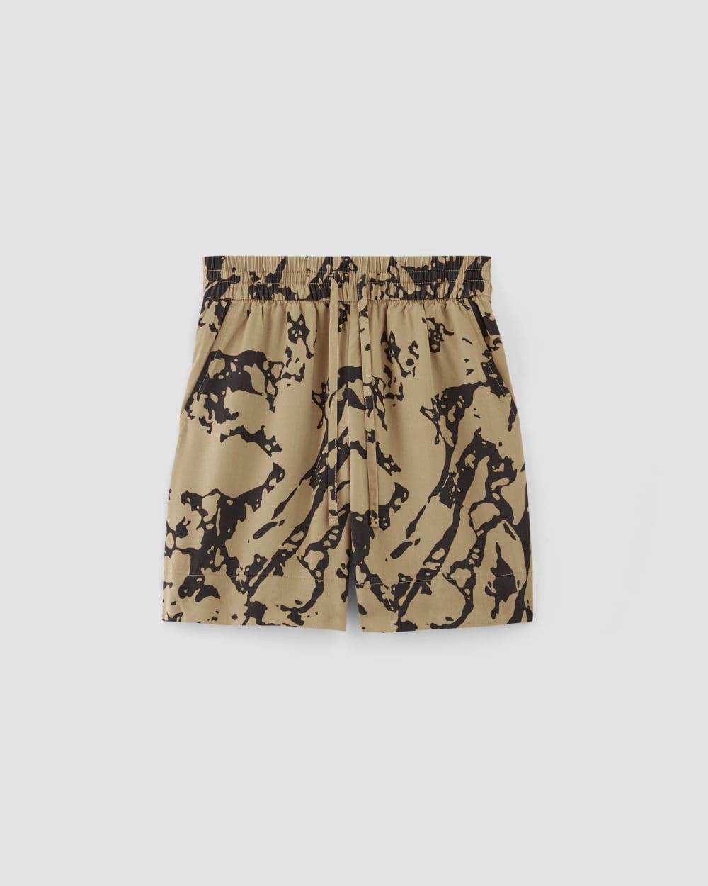 The Vacation Short in Black / Cornstalk Abstract — alternate view