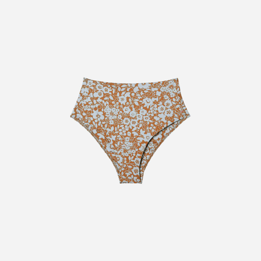 The High-Rise Hipster Bottom in Honey Floral — front view
