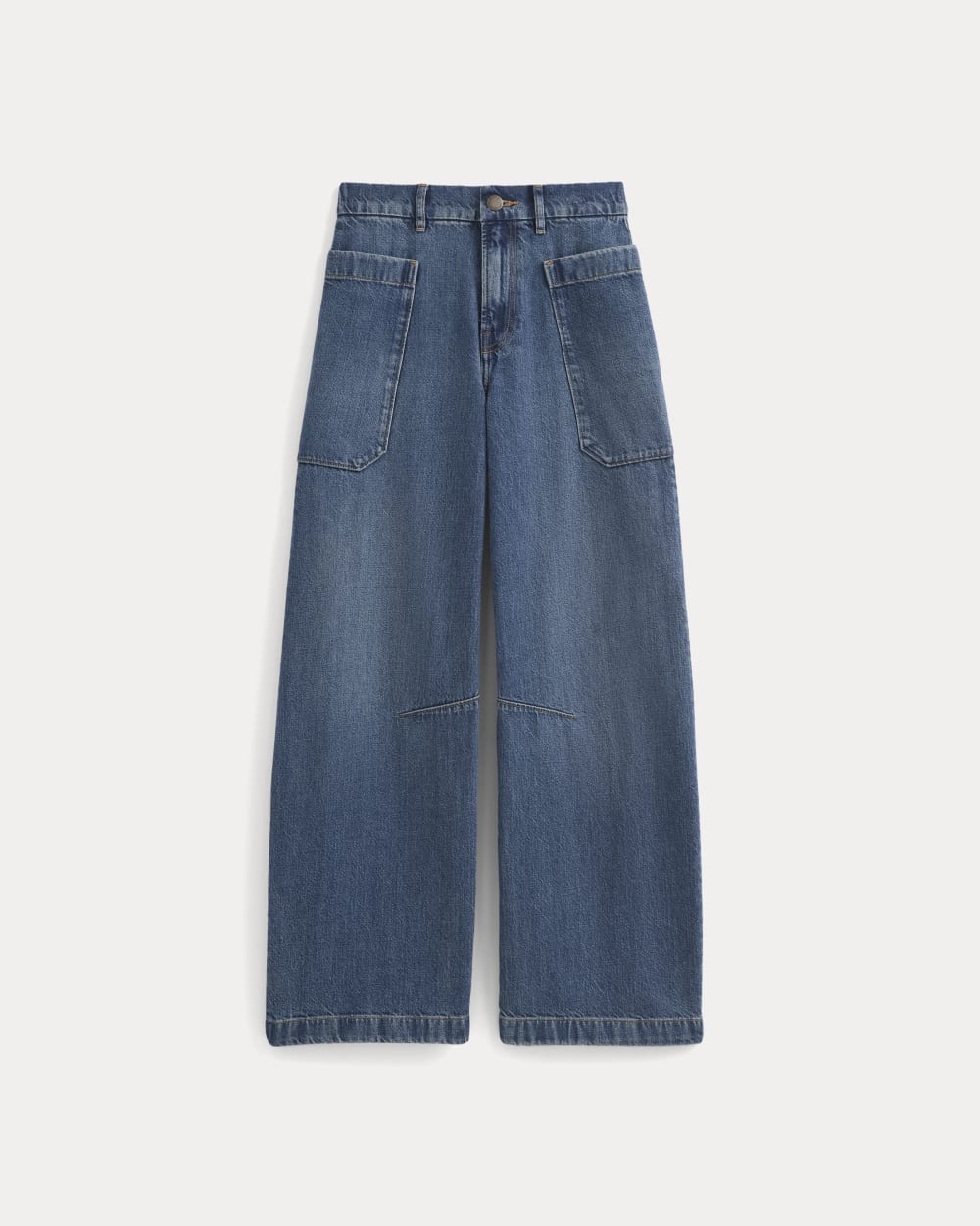 The Gardener Pull-On Jean in Medium Indigo — alternate view