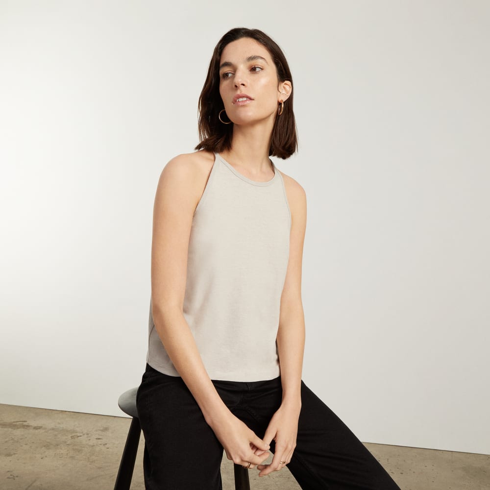 The Hemp Cutaway Tank in Moonlit Cloud — detail view