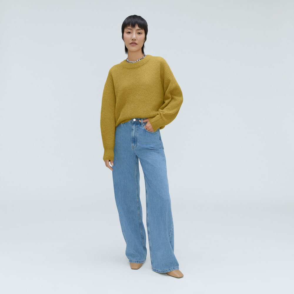 The Cocoon Crew in Alpaca in Golden Palm — detail view