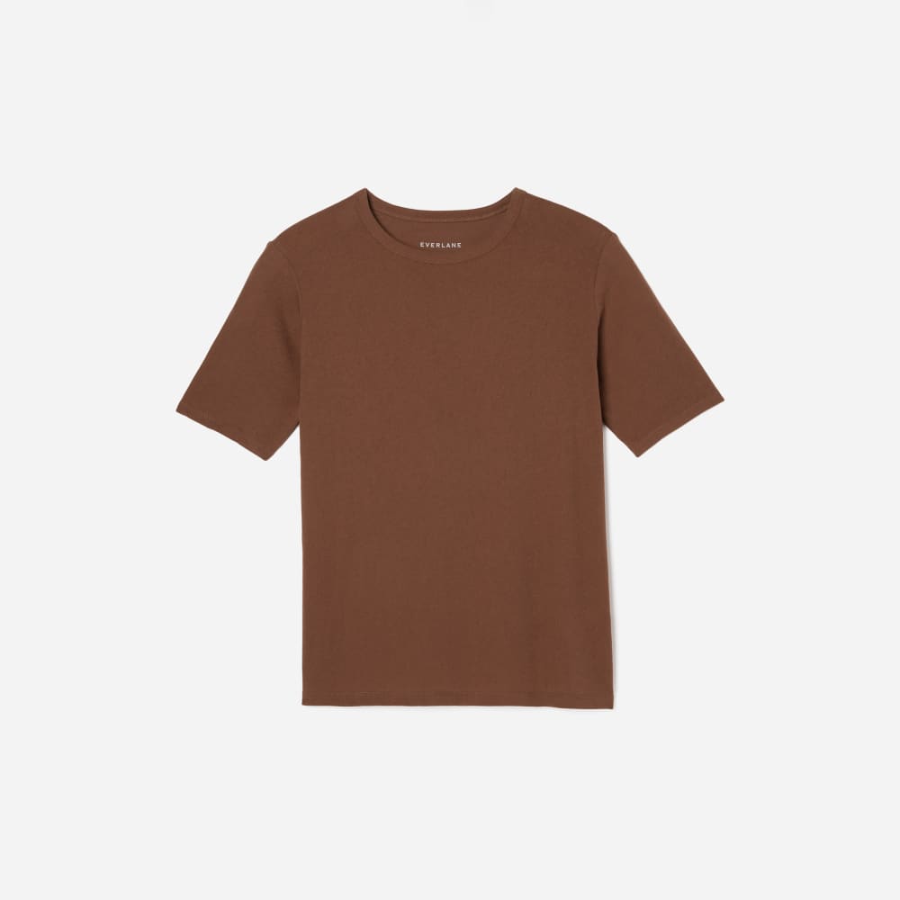 The Air Tee in Walnut — front view