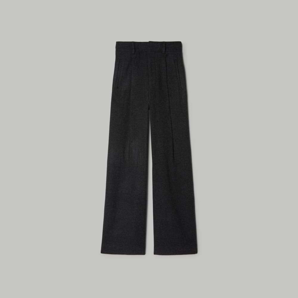 The ReWool® Way-High Drape Pant in Heathered Charcoal — alternate view