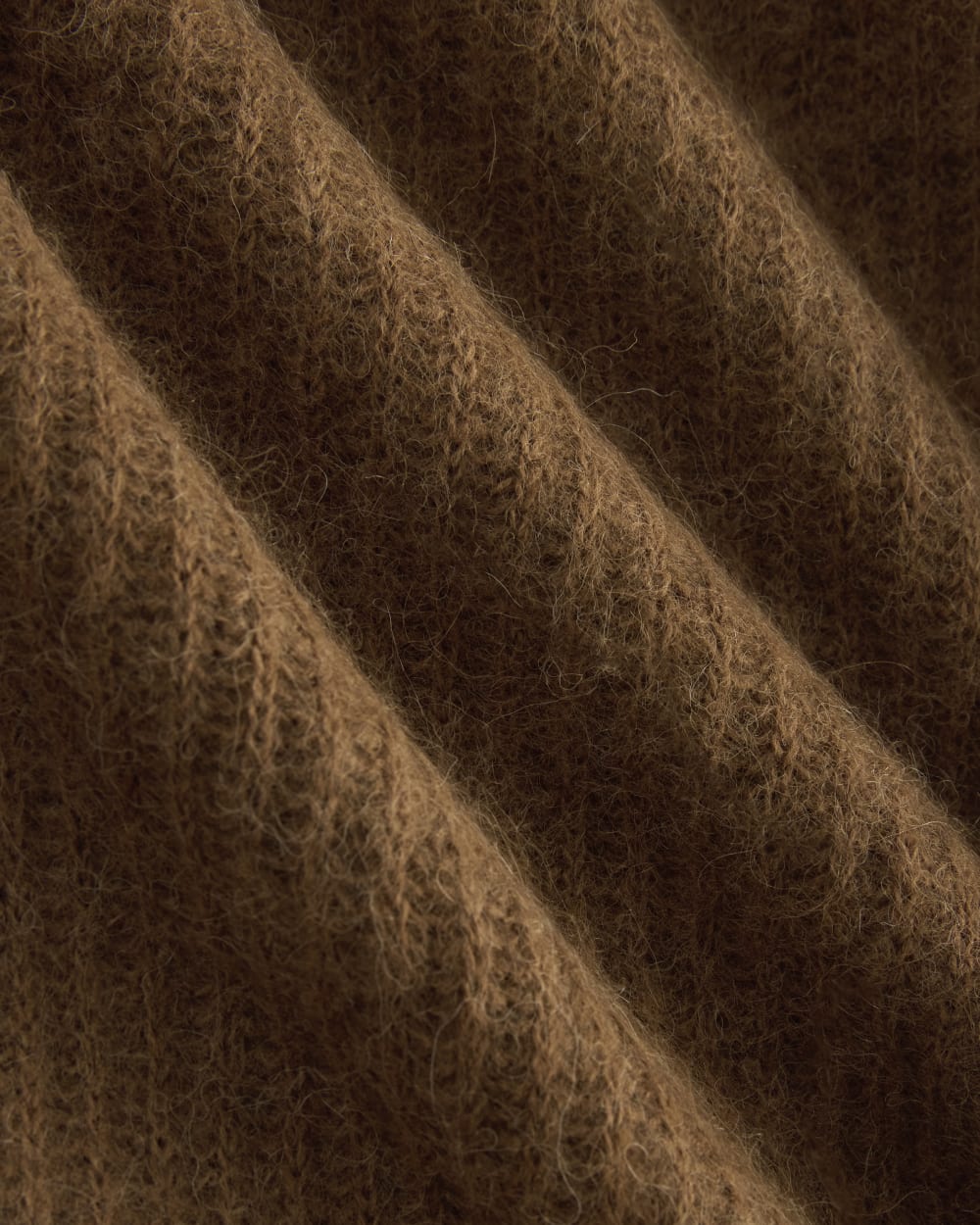 The Cocoon Crew in Alpaca in Toffee — detail view