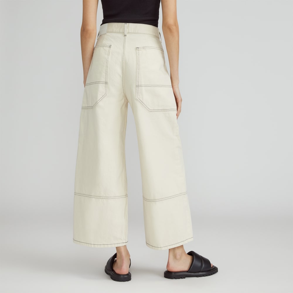 The Way-High® Gardener Cropped Jean in Ecru — detail view