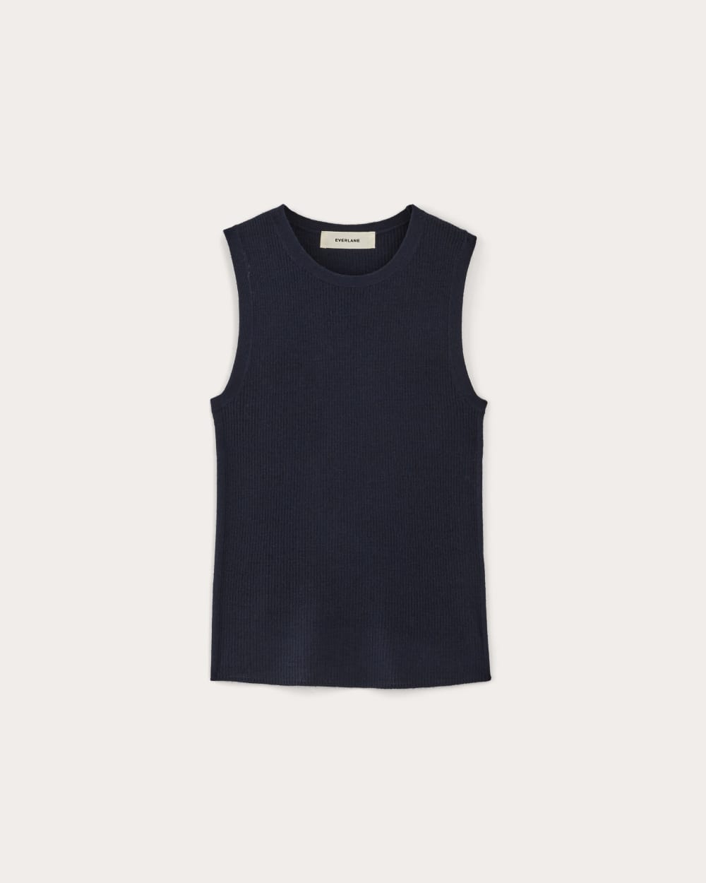 The Tank in Ultrasoft Merino in Navy — alternate view