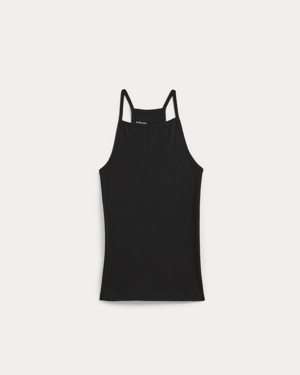 Tissue Narrow Racerback Tank in Black — front view