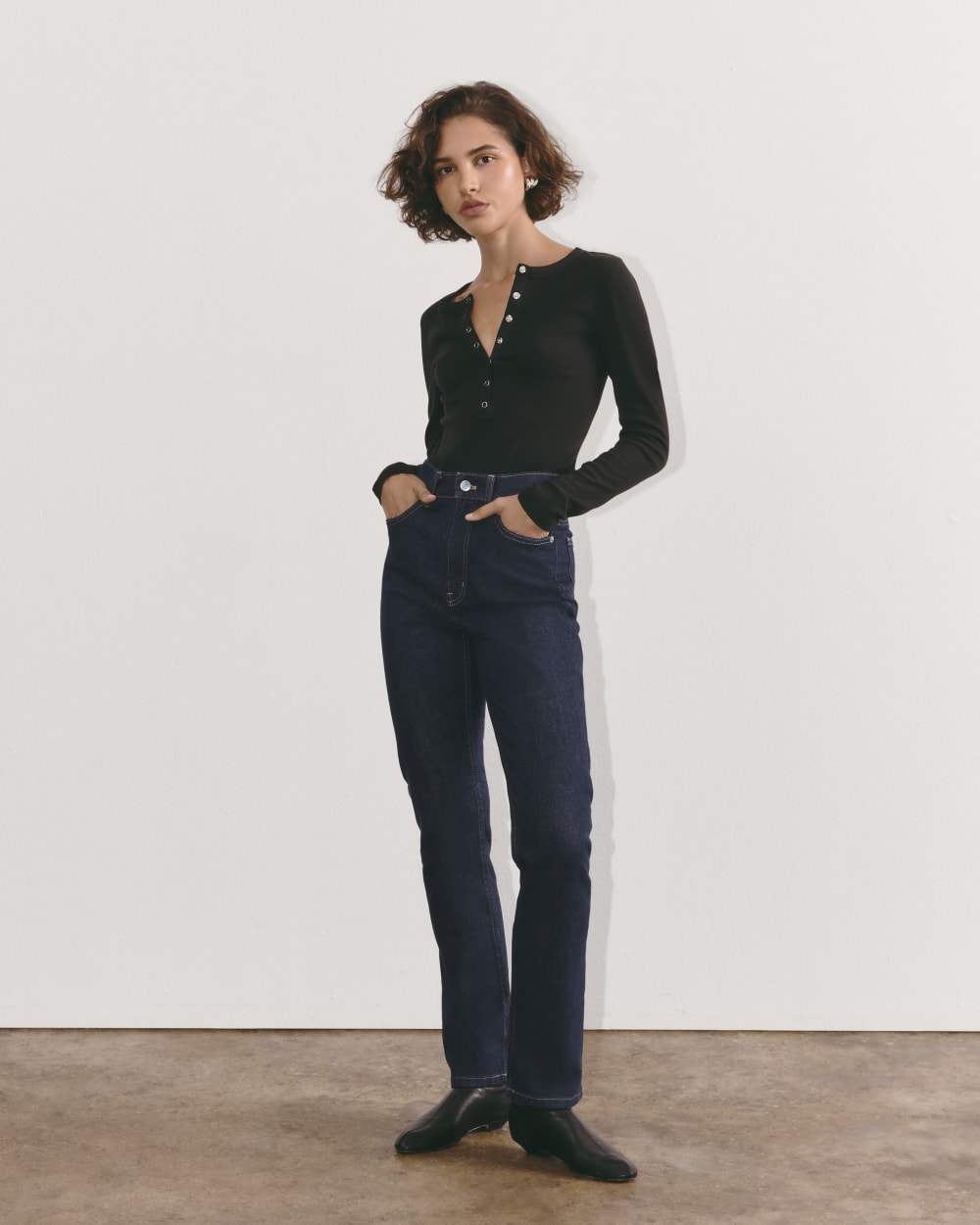 The Way-High® Slim Jean in Pure Blue — detail view