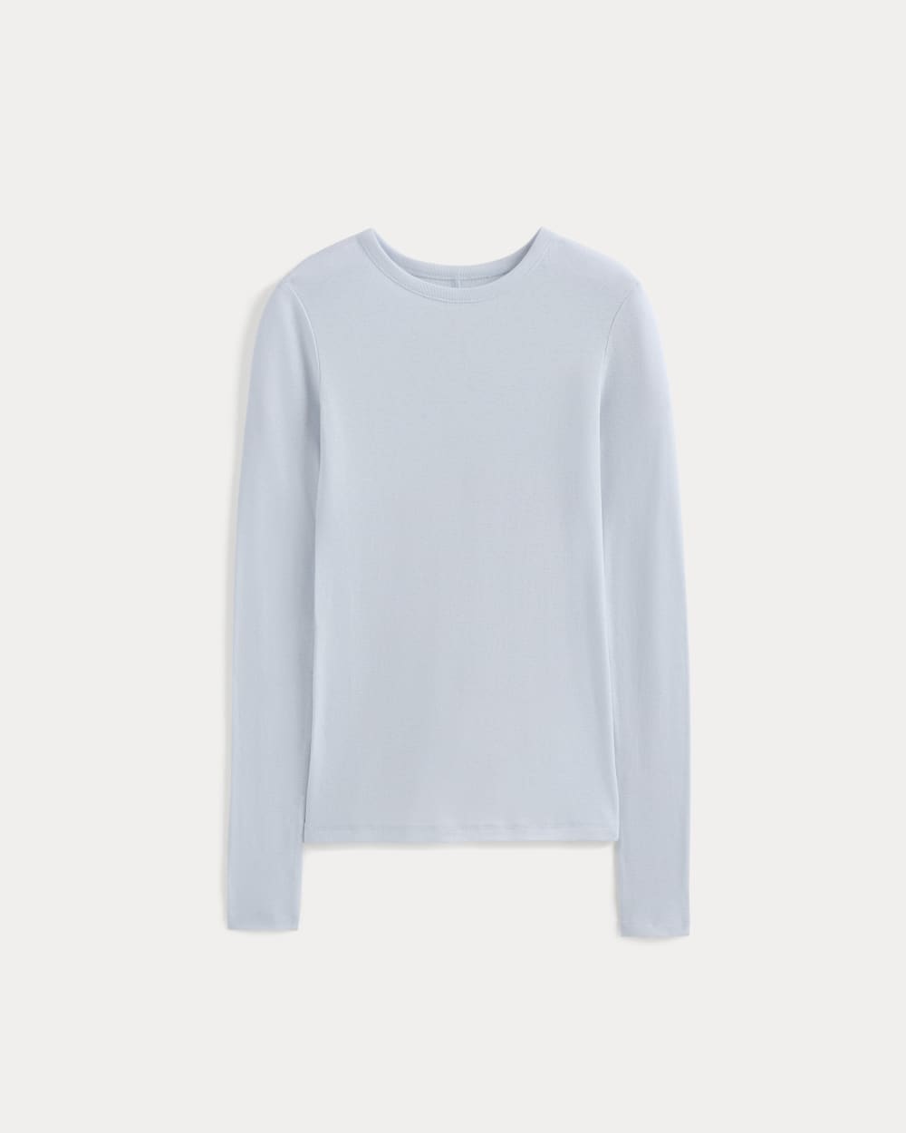 Tissue Long-Sleeve Crew in Skywriting — alternate view