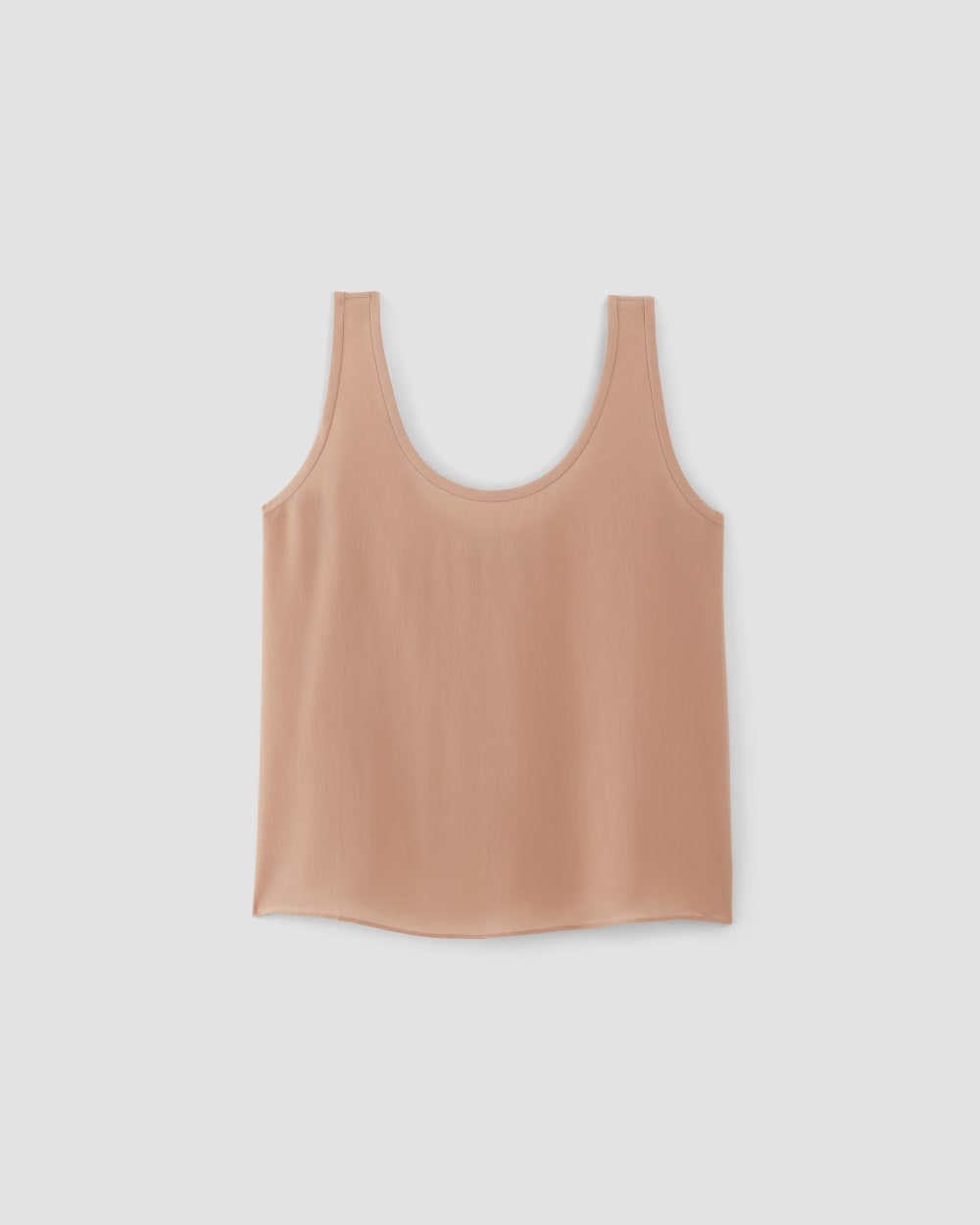 The Scoop Tank in Washable Silk in Blush Pink — alternate view