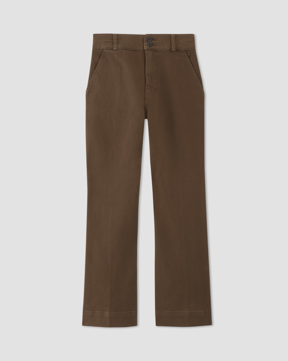 The Organic Kick Flare Pant in Cocoa — alternate view