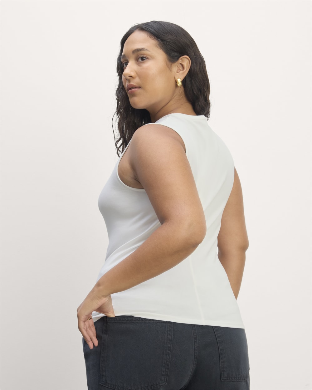 The Form Tank in White — detail view