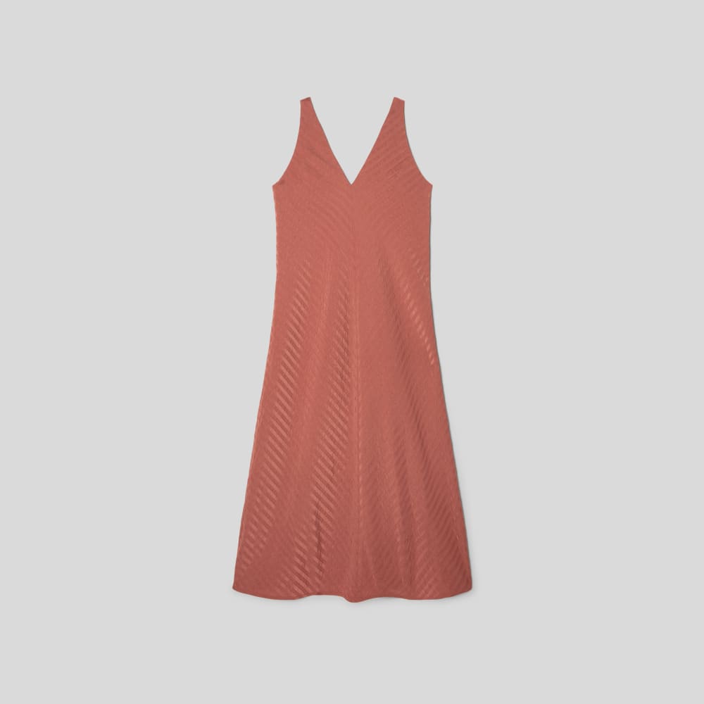 The City Stripe Midi Dress in Redwood — alternate view