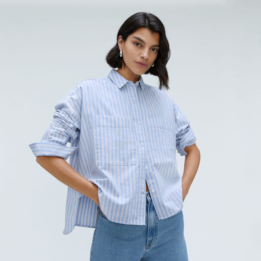 The Boxy Oxford in Sky / White — detail view