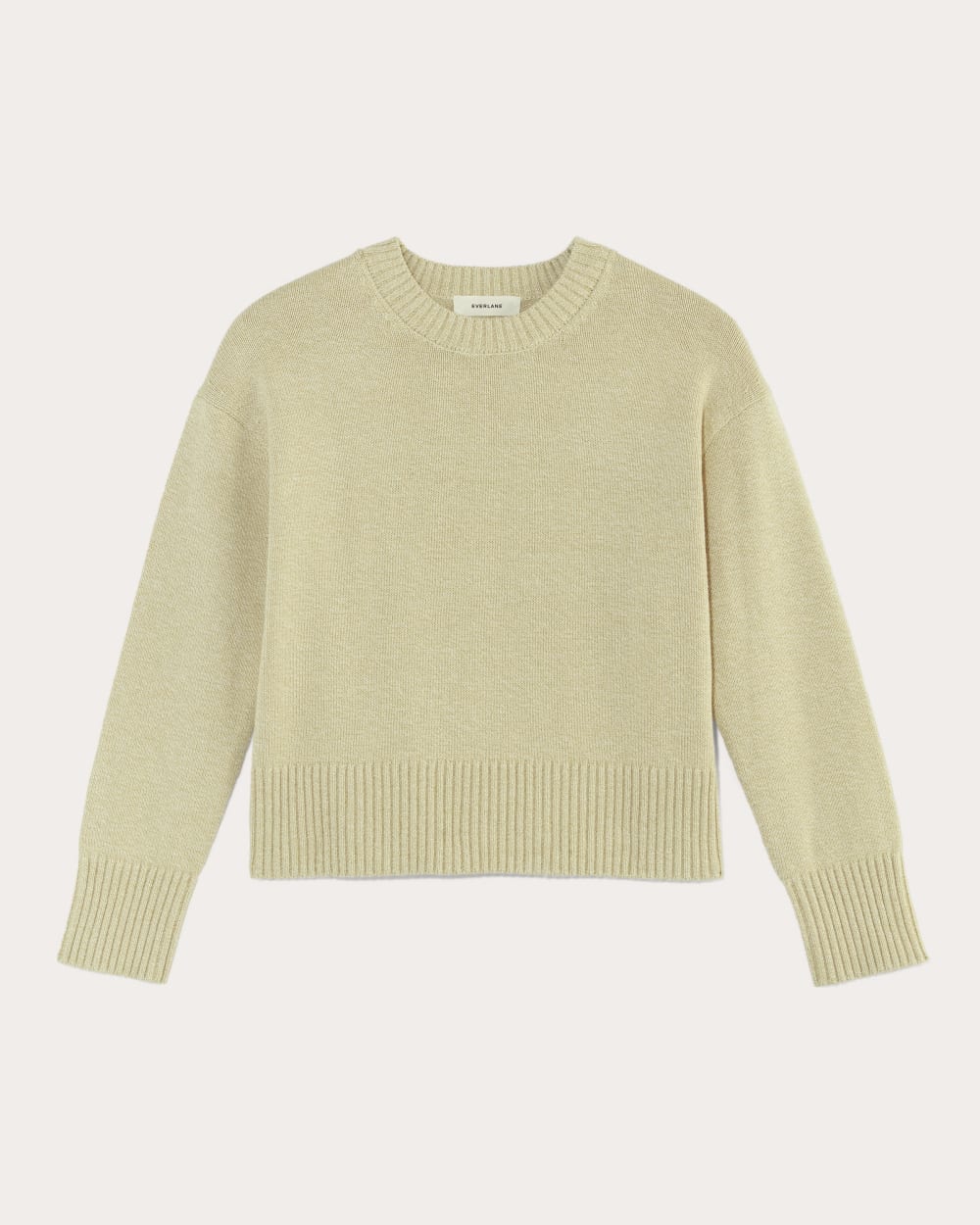 The Boxy Sweater in Everyday Cotton in Mojave Desert / Natural — alternate view