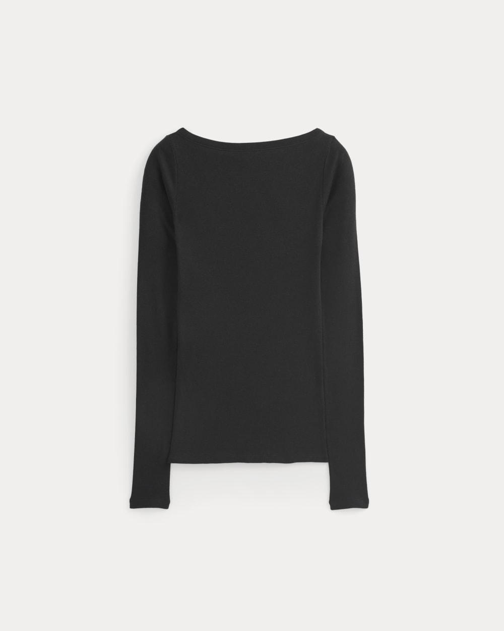 Tissue Boatneck Top in Black — alternate view