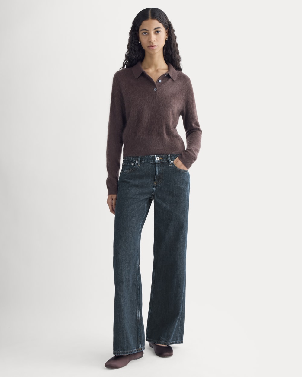 The Low-Key Jean in Dark Indigo — front view