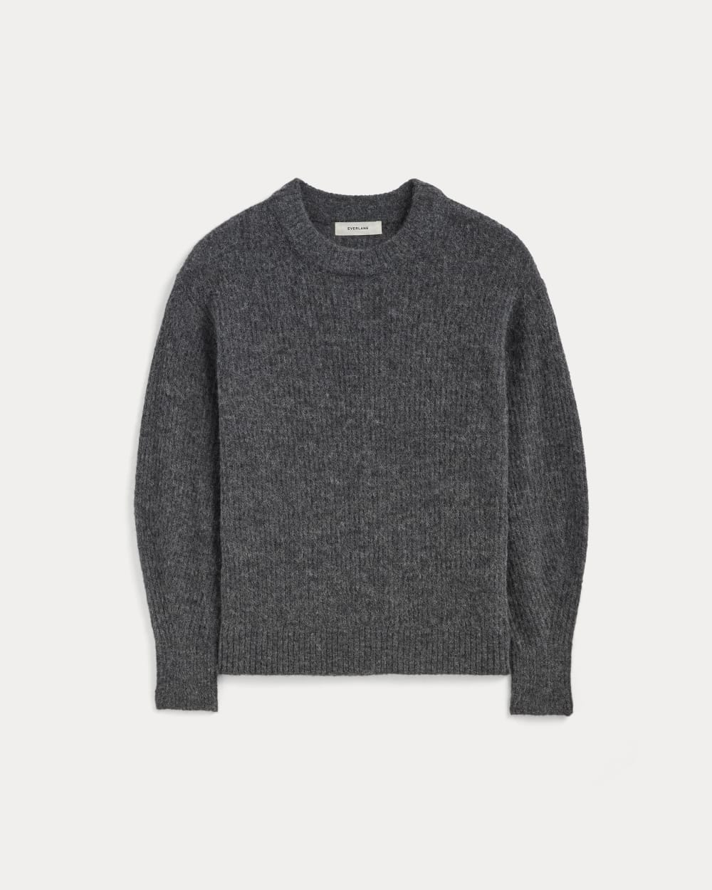 The Cocoon Crew in Alpaca in Dark Charcoal — alternate view