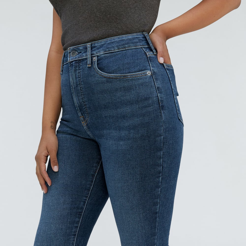 The Way-High® Hourglass Skinny Jean in Authentic Blue — detail view