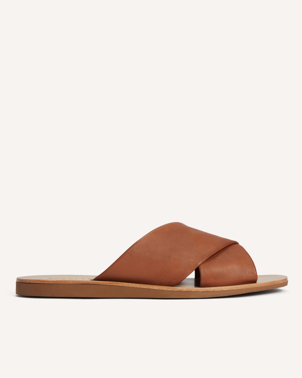 The Day Crossover Sandal in Sienna Brown — front view