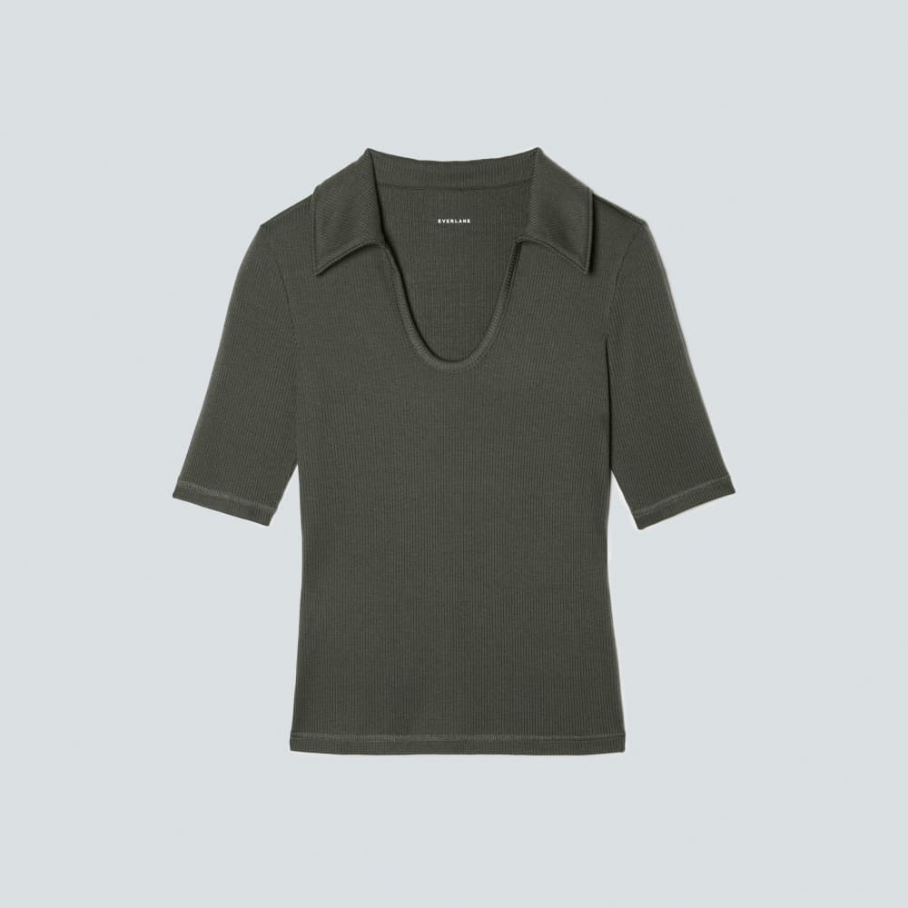 The Super-Soft Short Sleeve Polo in Kambaba — front view